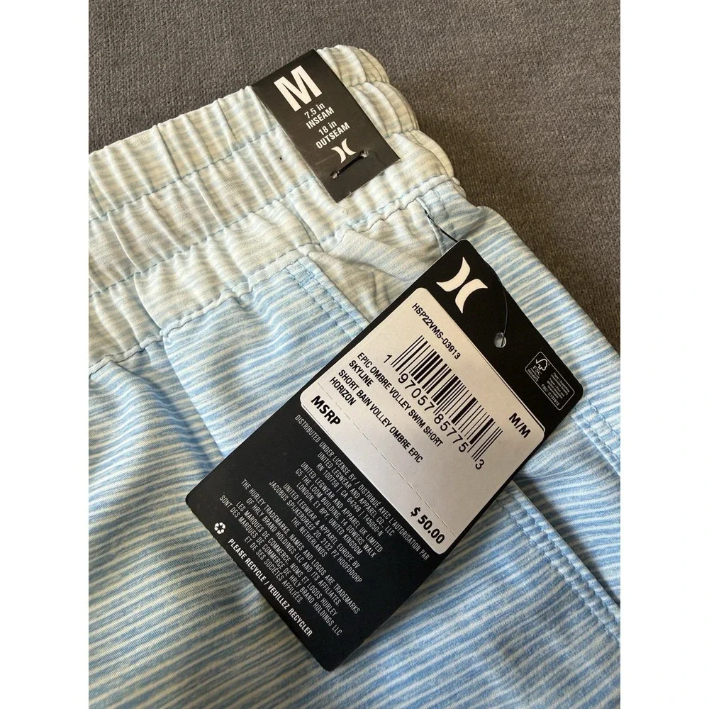 NWT Hurley Epic Ombre Volley Swim Shorts Men's Medium 7.5